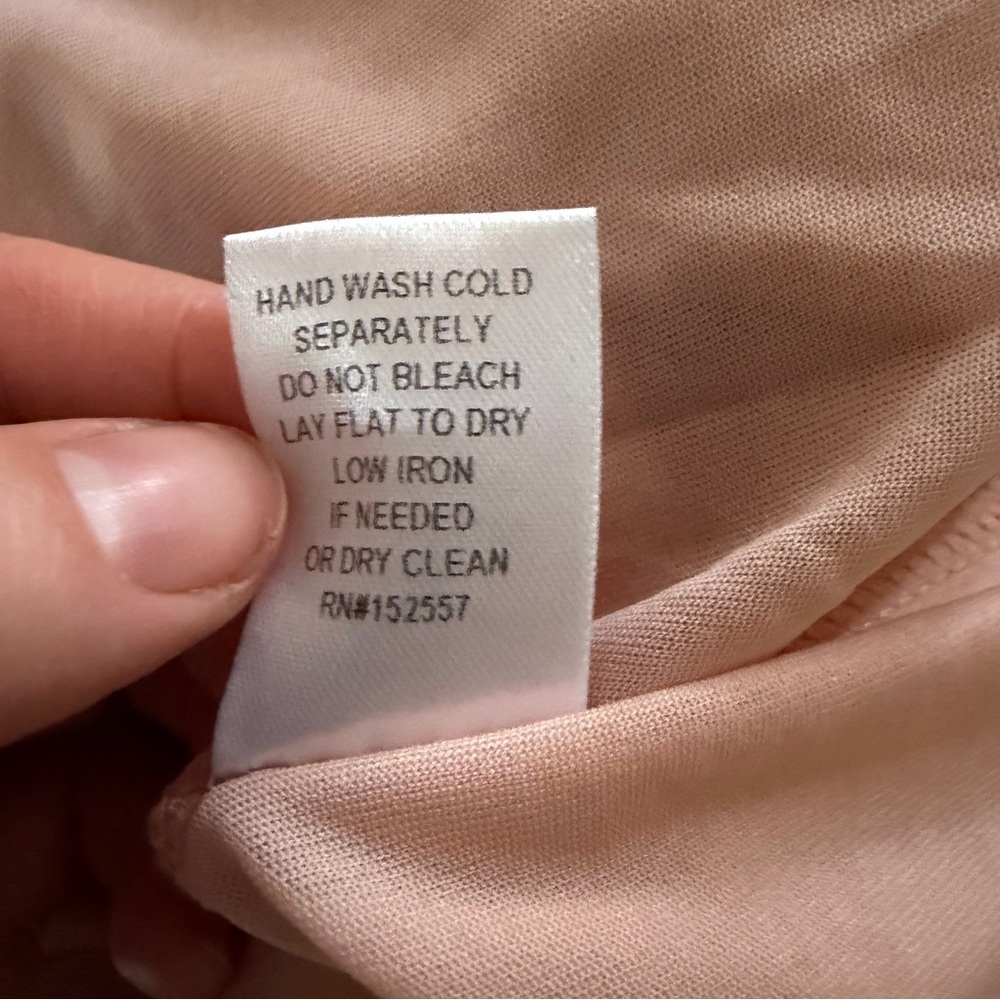 BOHME Size Small Dusty Pink Embroidered Feminine Tiered Ruffle Maxi Dress Spring - Picture 11 of 11